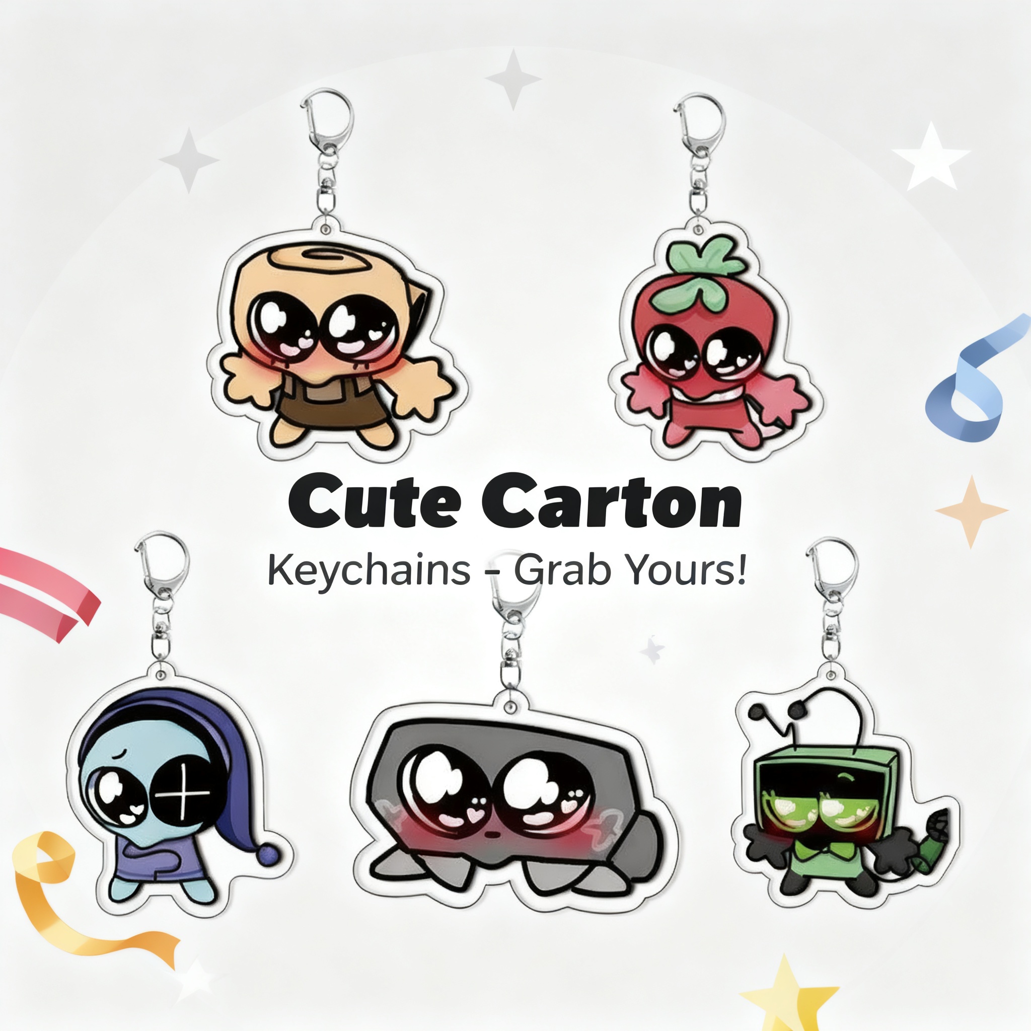 Laptop Accessories To Gift - Dandys World Plush Scraps Acrylic Keychain