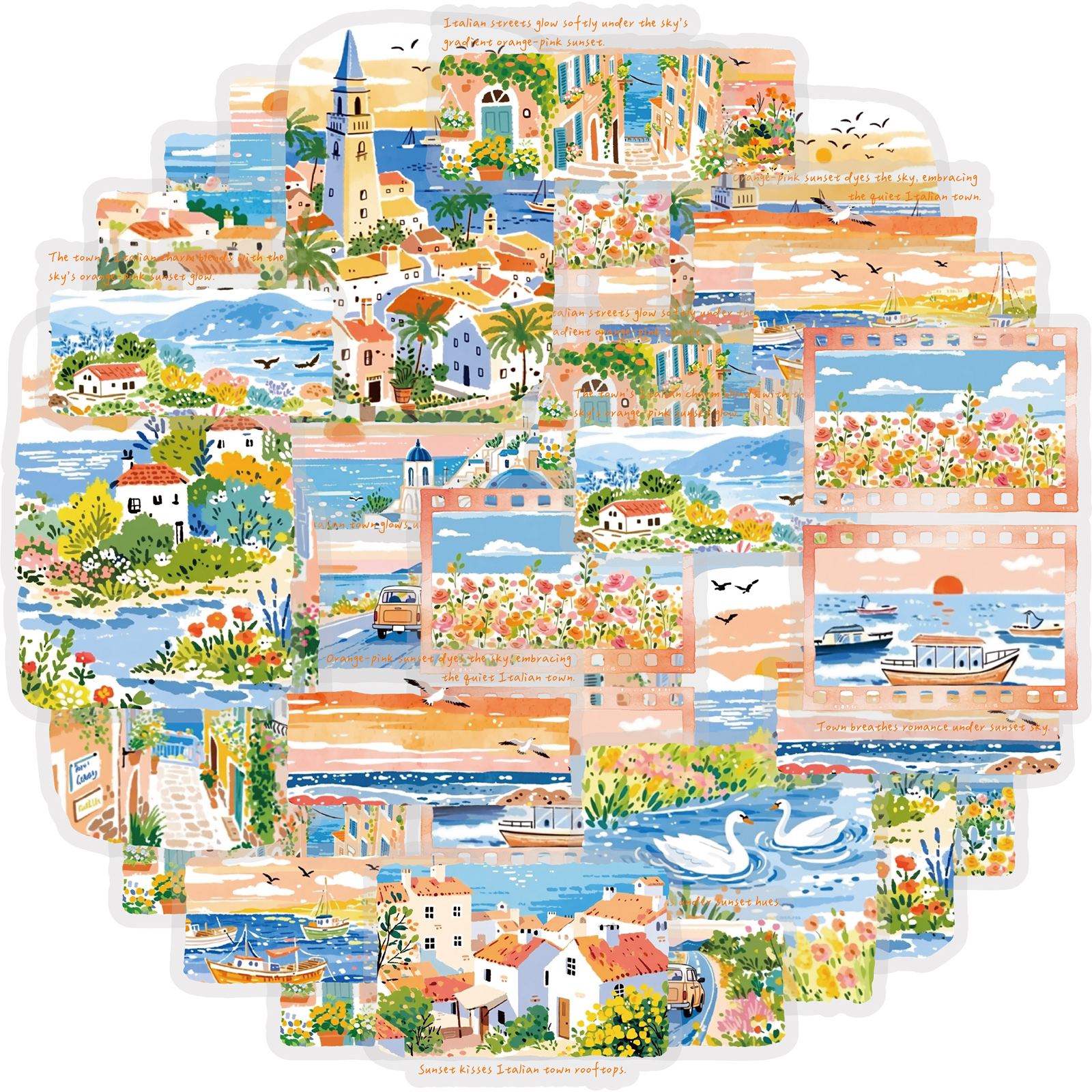 Laptop Accessories To Gift - Etori Life Fresh Seaside Travel Stickers