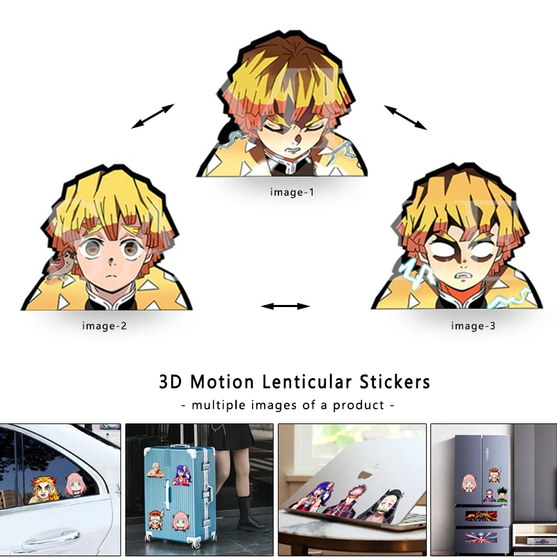 Laptop Accessories To Gift - Demon Slaye Zenitsu 3D Lenticular Anime
