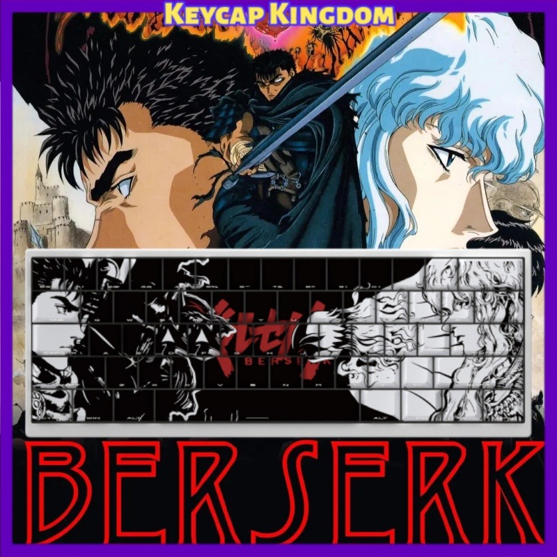 Laptop Accessories To Gift - BERSERK Theme Anime Keycap 98 Key