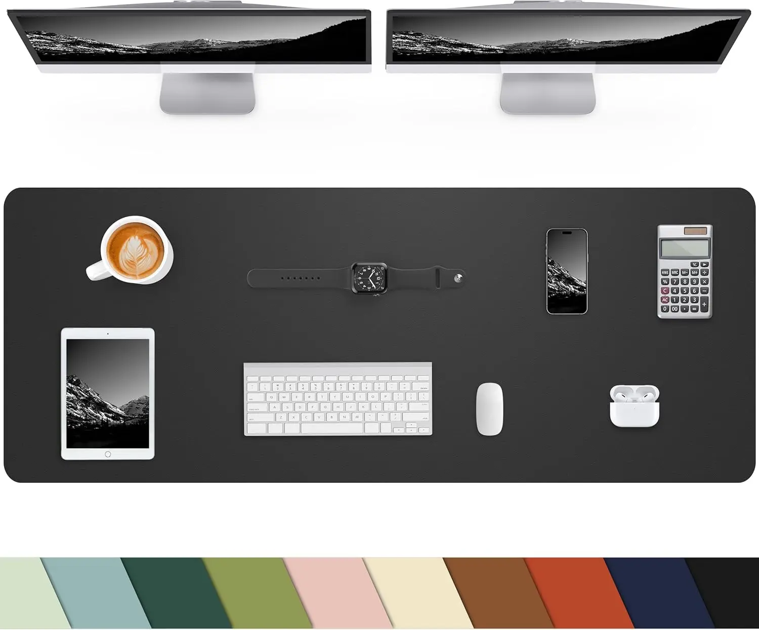 Laptop Accessories Images - PU Leather Desk Pad Protector for