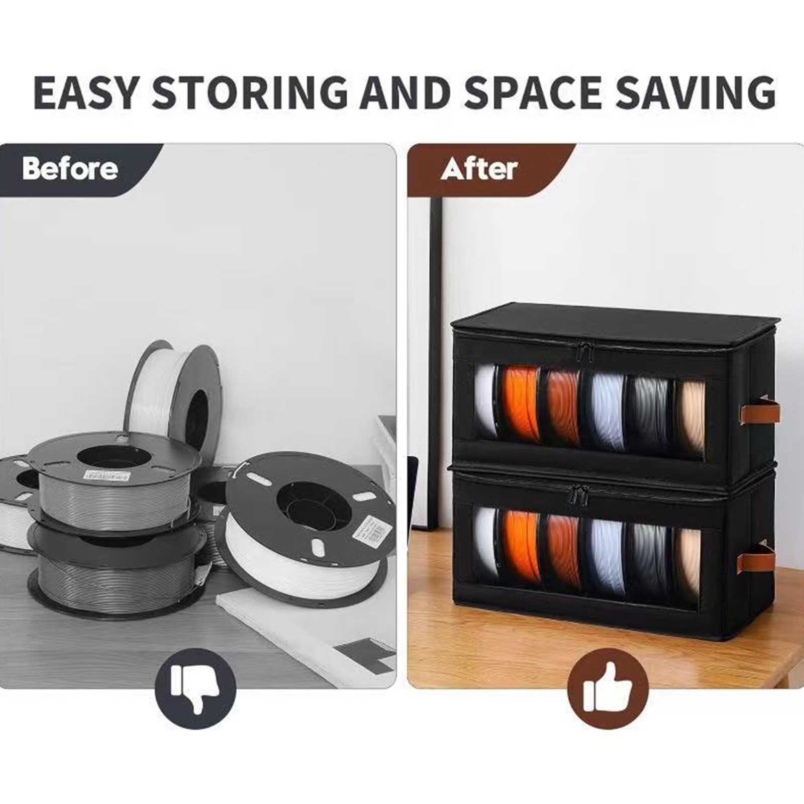 1-10X 3D Printer Filament Stor - Cable Management Bag 리뷰 및 가격