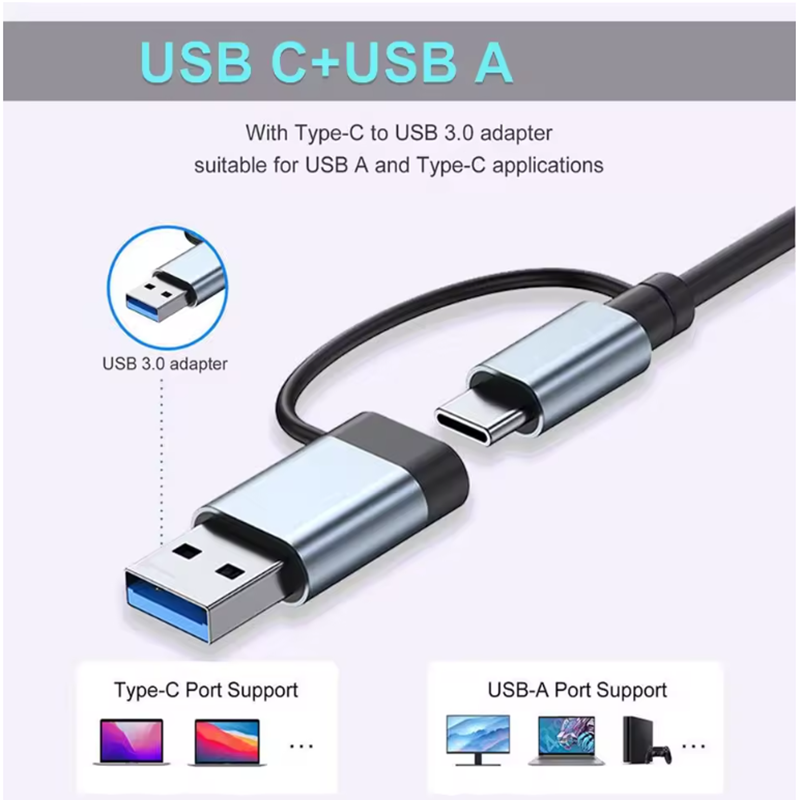 7 Ports USB A C Hub Concentrat - Laptop Accessories Hub 리뷰 및 가격