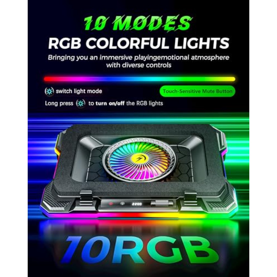 RGB Gaming Laptop Cooling Pad  - Laptop Accessories Cooling Pad 리뷰 및 가격