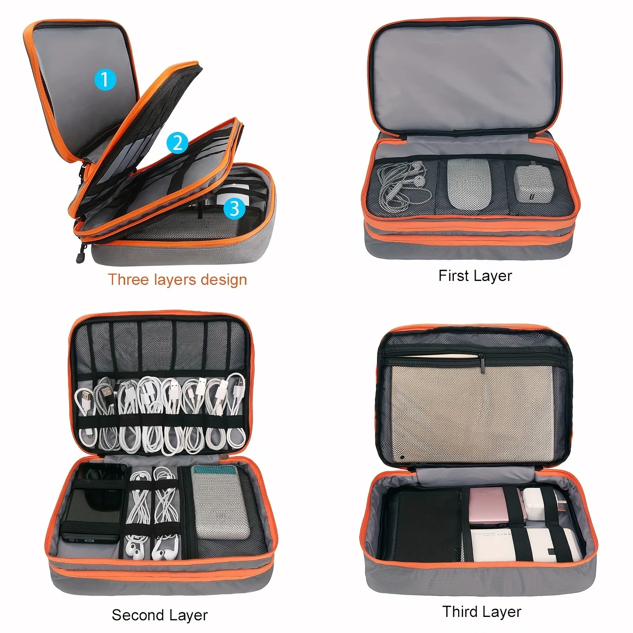 Portable Waterproof Multi-Laye - Cable Management Bag 리뷰 및 가격