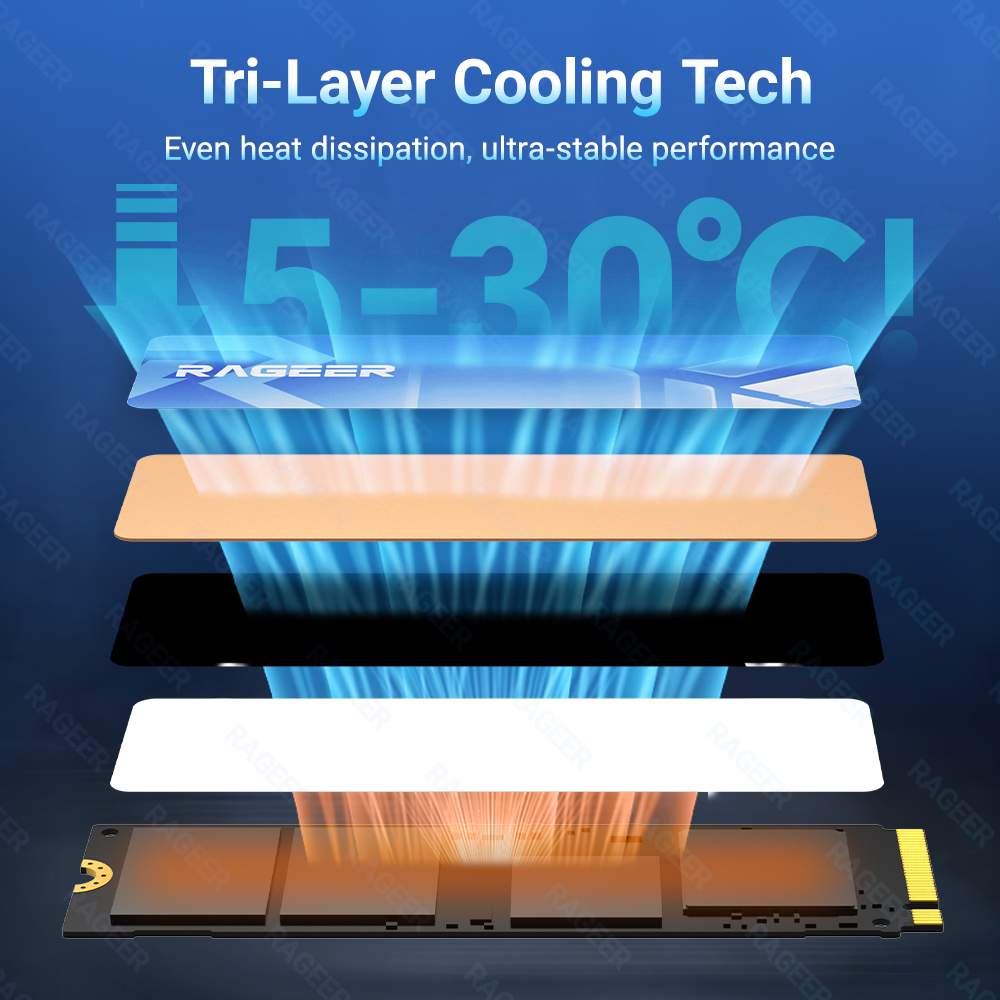RAGEER M.2 2280 SSD Cooler - G - Laptop Accessories Cooling Pad 리뷰 및 가격