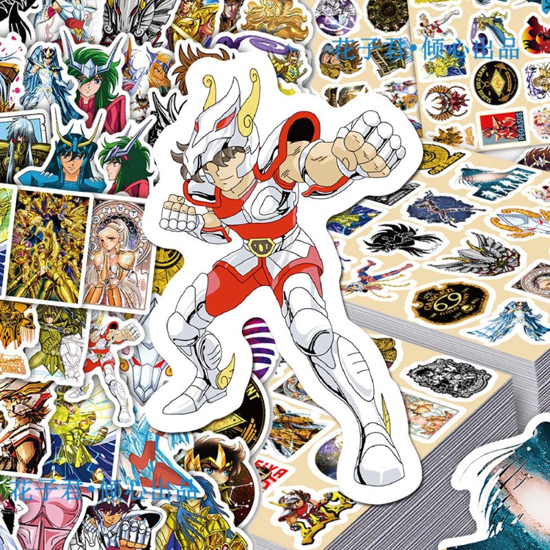 101Pcs Saint Seiya Anime Stick - Laptop Accessories Aesthetic 리뷰 및 가격