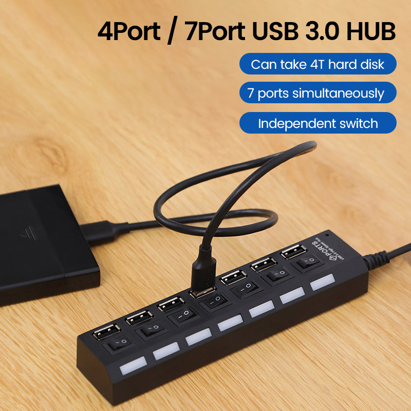 USB 2.0 Hub Multi USB Splitter - Laptop Accessories Hub 리뷰 및 가격