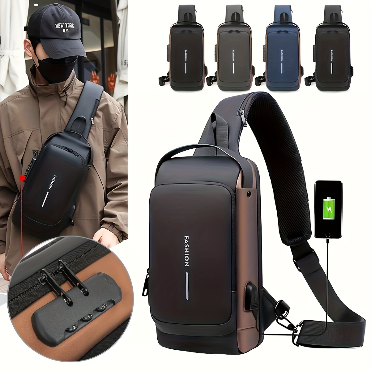 Password Lock Anti-Theft Men's - Laptop Backpack Anti Theft 리뷰 및 가격