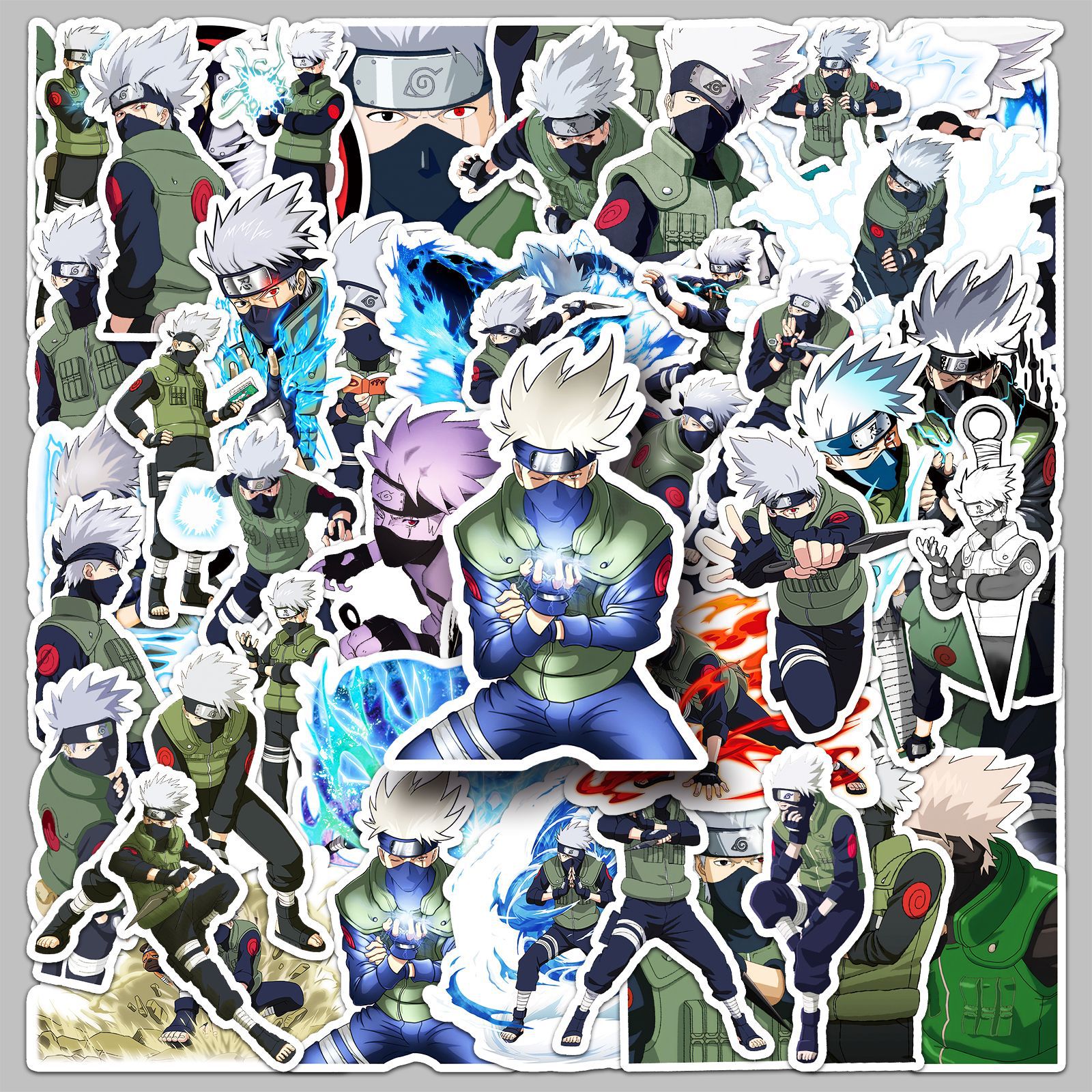 50pcs Anime Naruto Hatake Kaka - Laptop Accessories Aesthetic 리뷰 및 가격