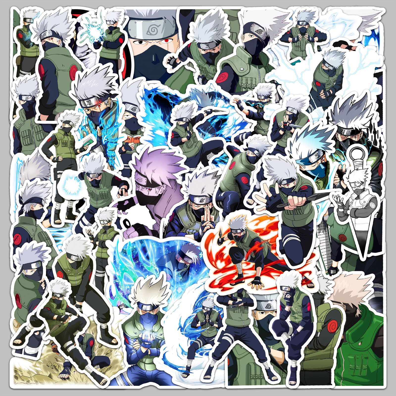 50pcs Anime Naruto Hatake Kaka - Laptop Accessories Aesthetic 리뷰 및 가격