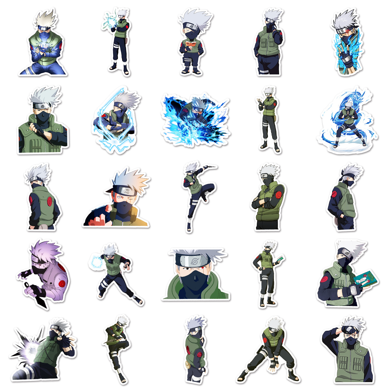 50pcs Anime Naruto Hatake Kaka - Laptop Accessories Aesthetic 리뷰 및 가격