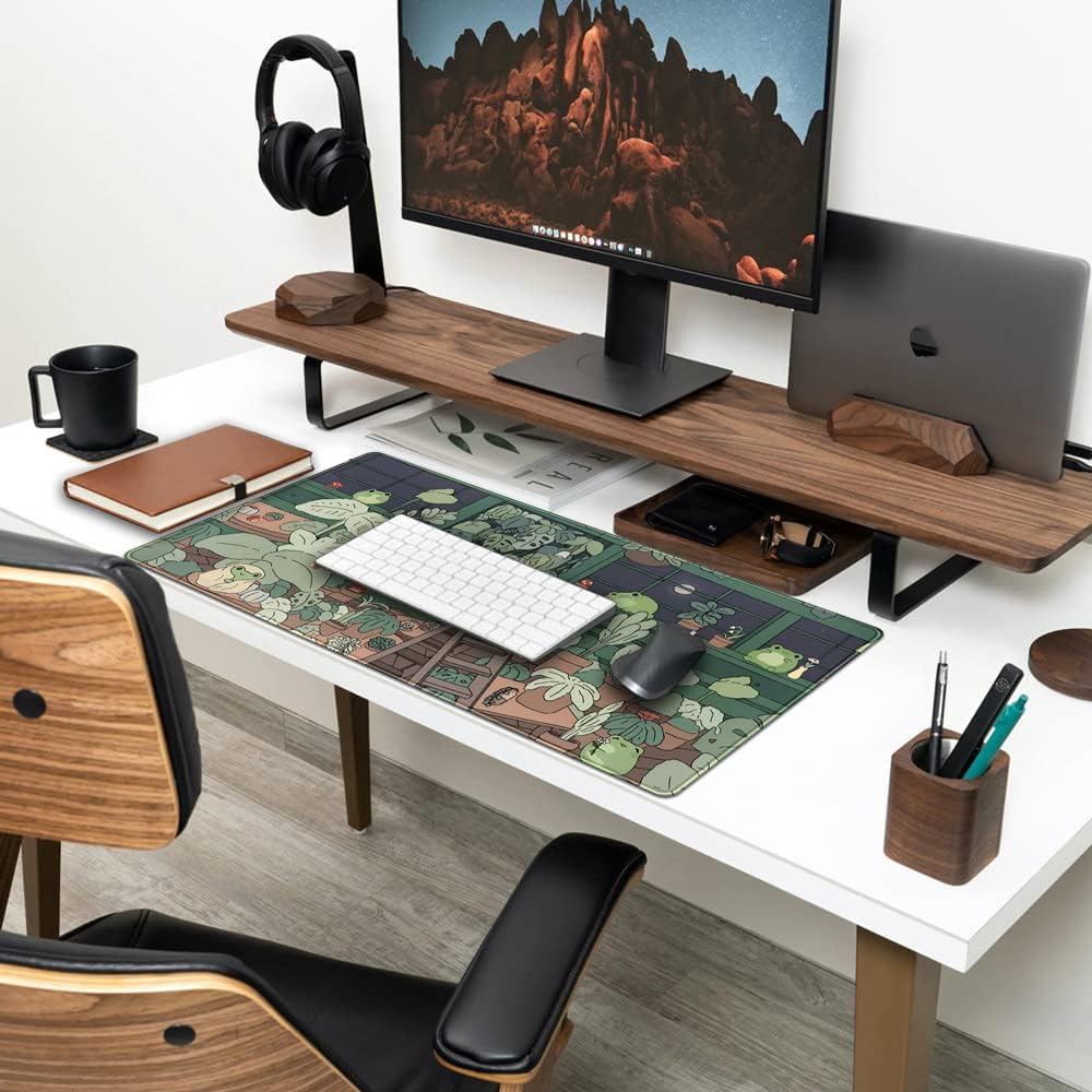 Cute Frog Mouse Pad Desk Mat,  - Laptop Accessories Images 리뷰 및 가격