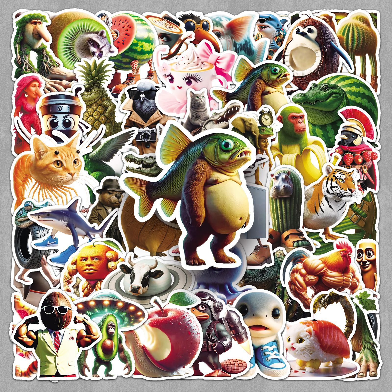 50PCS Italian Brainrot Sticker - Laptop Accessories Aesthetic 리뷰 및 가격