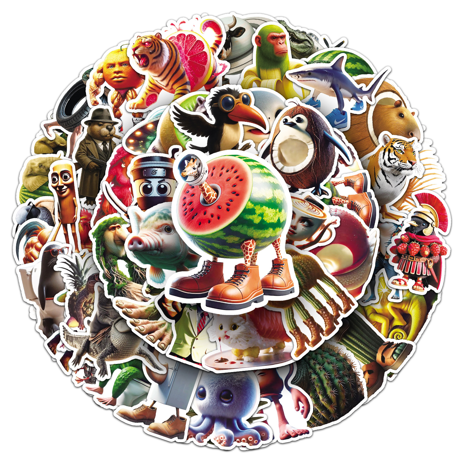 50PCS Italian Brainrot Sticker - Laptop Accessories Aesthetic 리뷰 및 가격