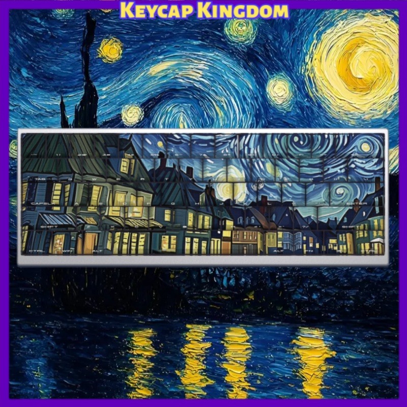 Van Gogh Starry Sky Theme Keyc - Laptop Accessories To Gift 리뷰 및 가격