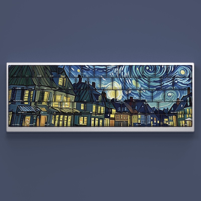 Van Gogh Starry Sky Theme Keyc - Laptop Accessories To Gift 리뷰 및 가격