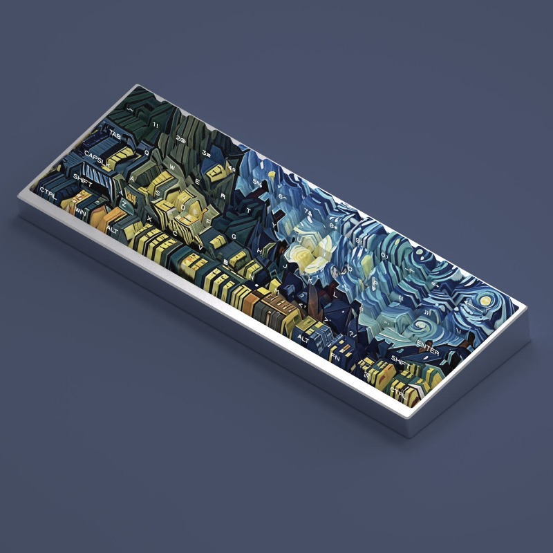 Van Gogh Starry Sky Theme Keyc - Laptop Accessories To Gift 리뷰 및 가격