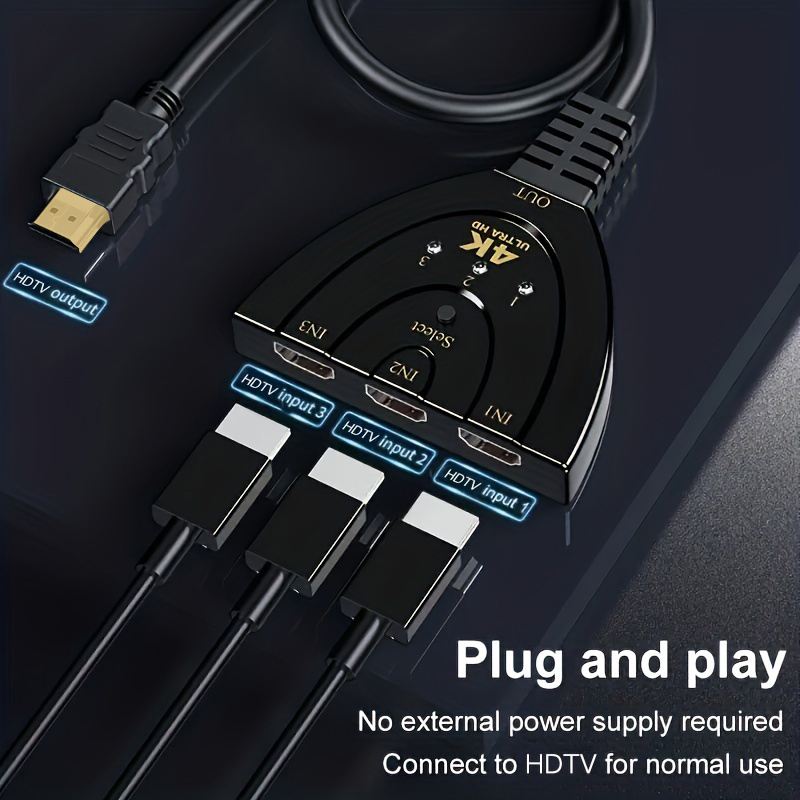 4K*2K 3 Port HDTV-compatible S - Laptop Accessories Hub 리뷰 및 가격