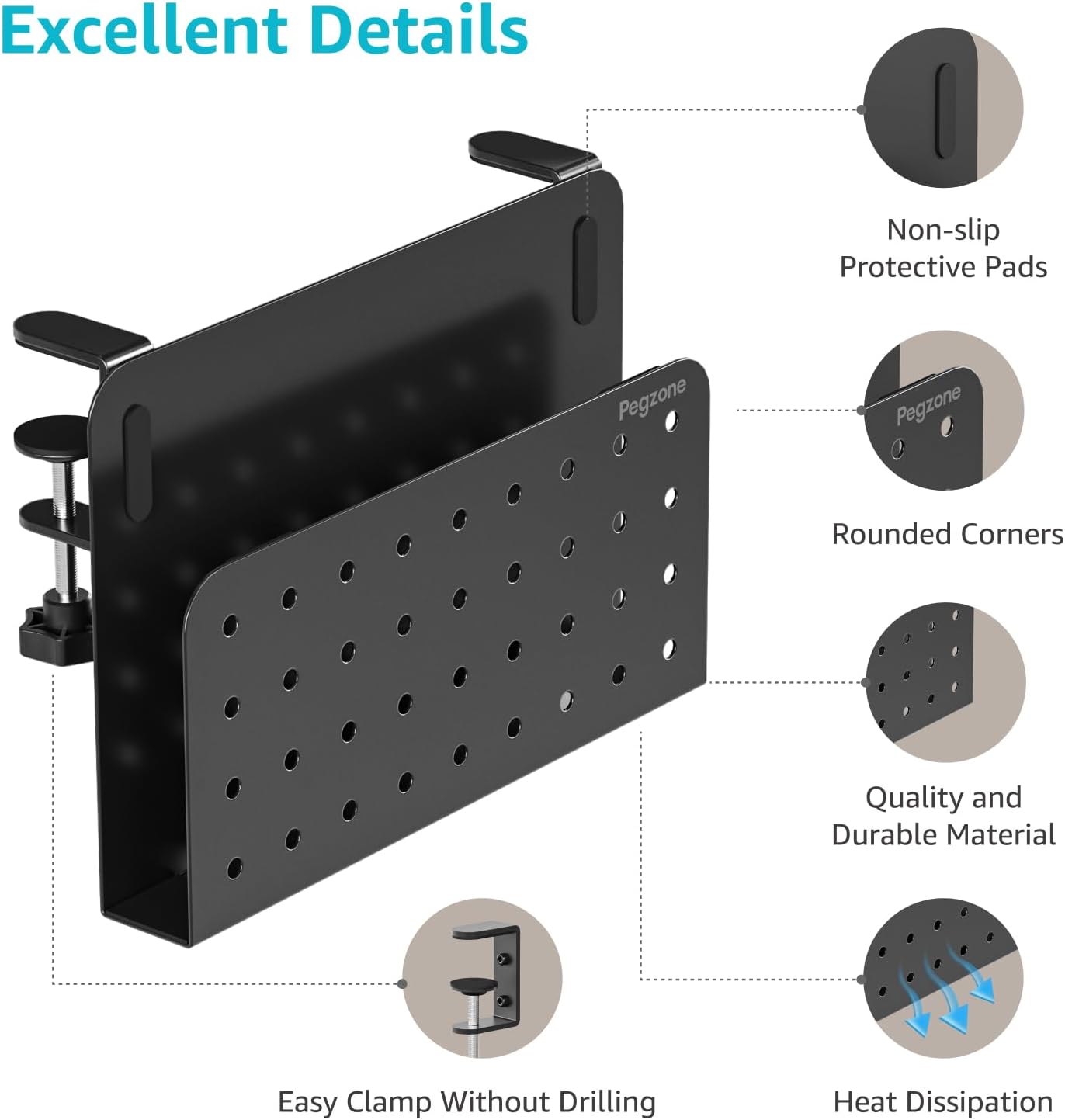 Desk Side Storage Organizer, N - Laptop Accessories Images 리뷰 및 가격