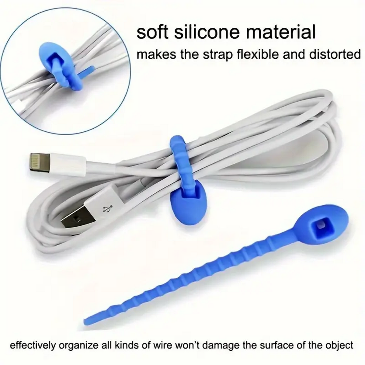 Silicone Reusable Cable Wire O - Cable Management Bag 리뷰 및 가격