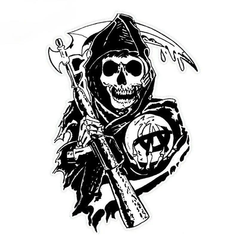 Car Sticker Sons of Anarchy An - Laptop Accessories Aesthetic 리뷰 및 가격