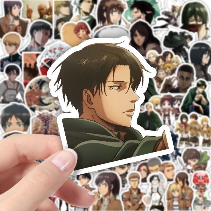 60Pcs Attack on Titan Anime St - Laptop Accessories Aesthetic 리뷰 및 가격