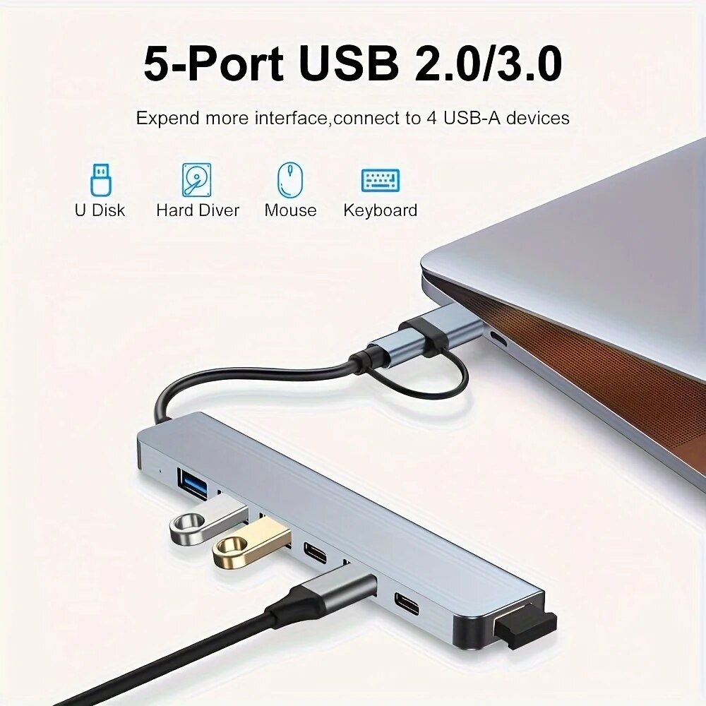 USB 3.0 HUB Type C to 7 Port U - Laptop Accessories Hub 리뷰 및 가격
