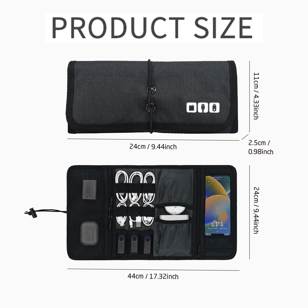 Portable Foldable Travel Cable - Cable Management Bag 리뷰 및 가격