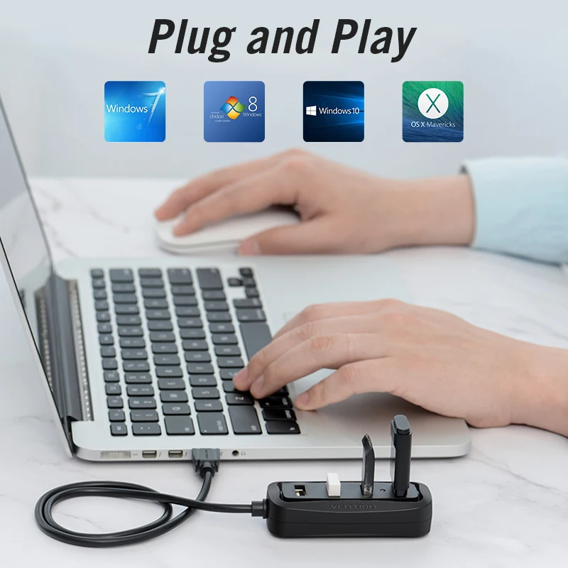 Vention USB 2.0 HUB 4 Port wit - Laptop Accessories Hub 리뷰 및 가격