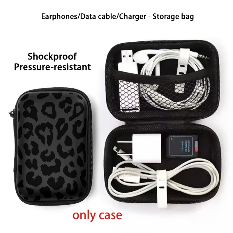 Black Leopard Print EVA Hard S - Cable Management Bag 리뷰 및 가격