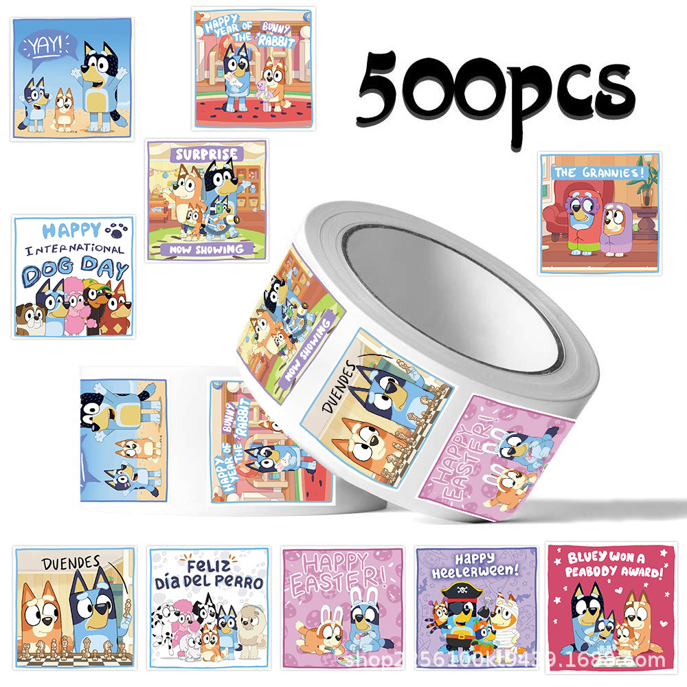 Wholesale 500Pcs/Roll Bluey St - Laptop Accessories Aesthetic 리뷰 및 가격