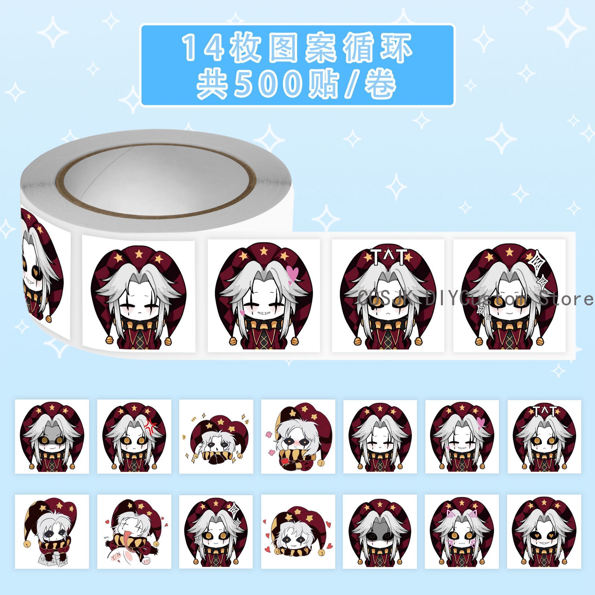 500Pc/Roll Anime Pierrot The F - Laptop Accessories To Gift 리뷰 및 가격
