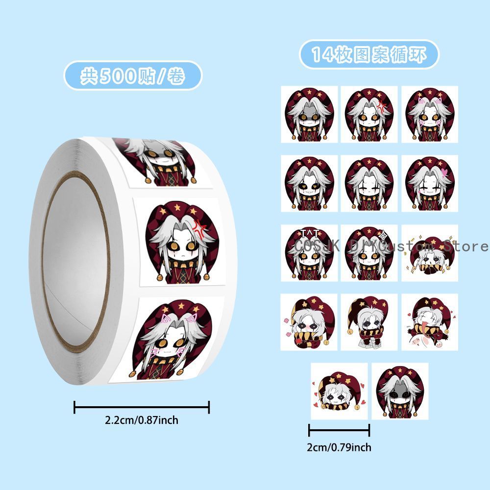 500Pc/Roll Anime Pierrot The F - Laptop Accessories To Gift 리뷰 및 가격