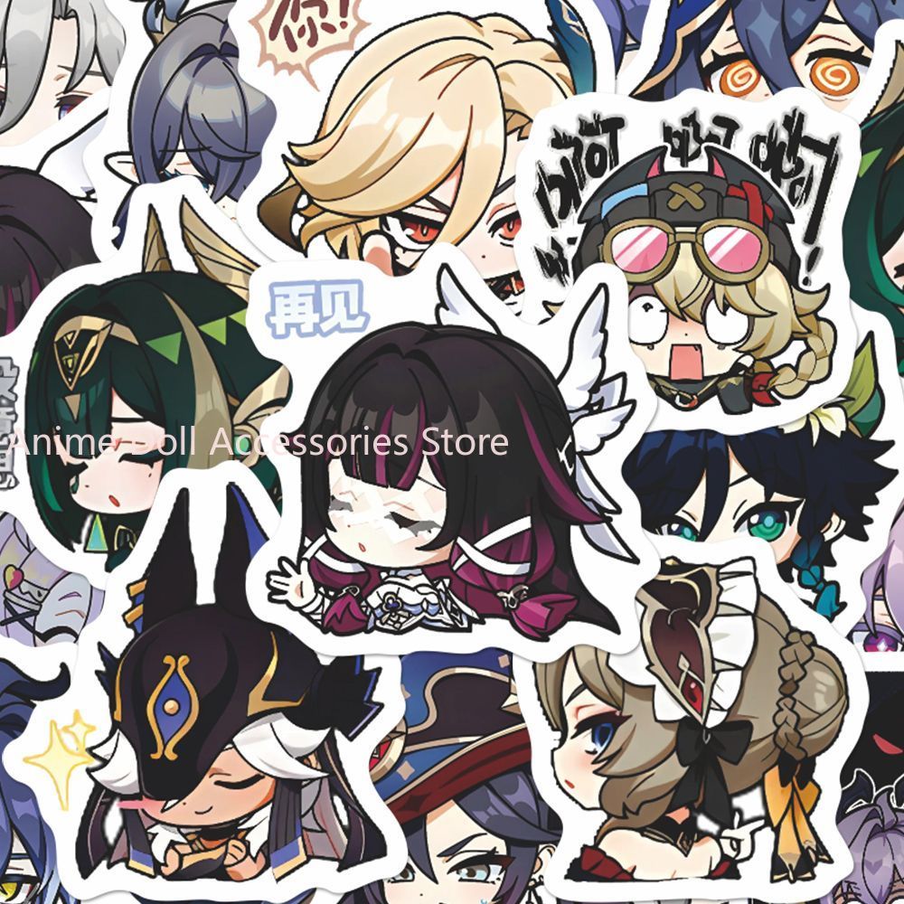 64PCS Genshin Impact Moon Maid - Laptop Accessories Aesthetic 리뷰 및 가격