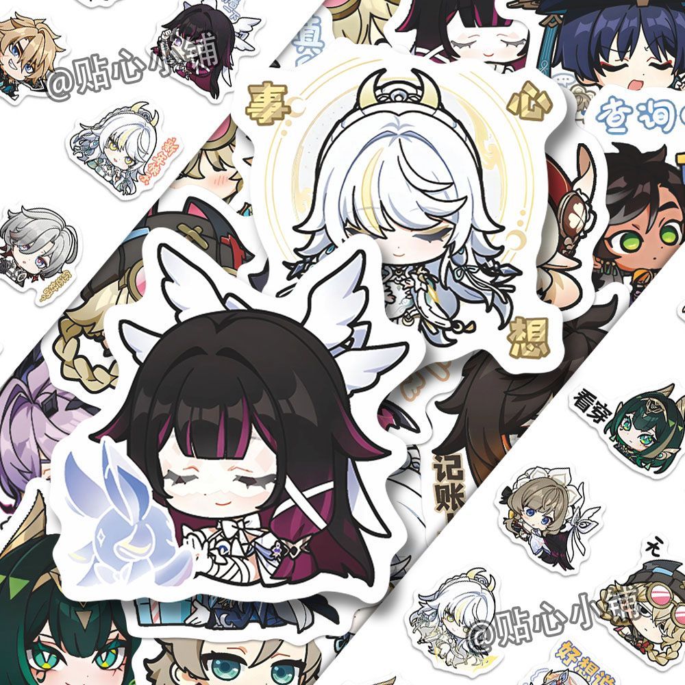 64PCS Genshin Impact Moon Maid - Laptop Accessories Aesthetic 리뷰 및 가격