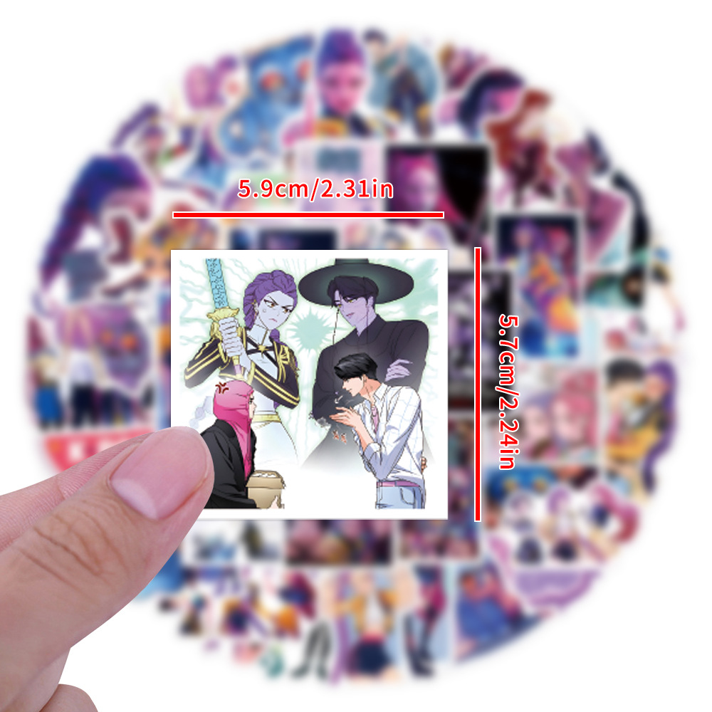 55/110pcs K-Pop Anime cartoon  - Laptop Accessories Aesthetic 리뷰 및 가격