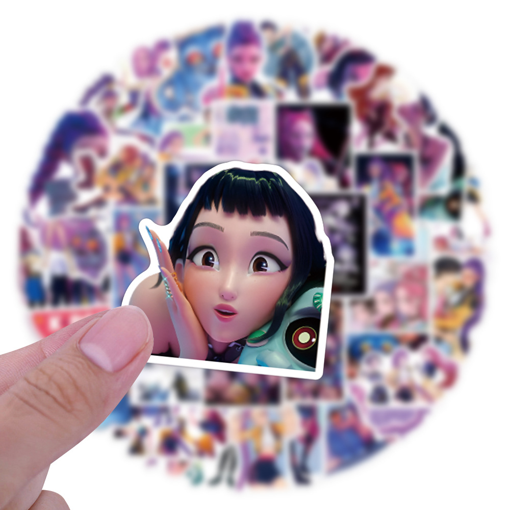 55/110pcs K-Pop Anime cartoon  - Laptop Accessories Aesthetic 리뷰 및 가격