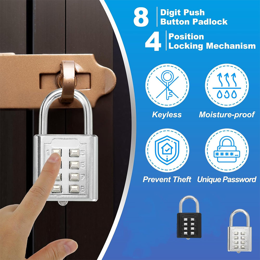 8 Digit Padlock Outdoor Waterp - Laptop Backpack Anti Theft 리뷰 및 가격